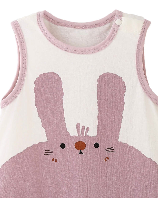 kids atelier banblu White Bunny Pleated Dress