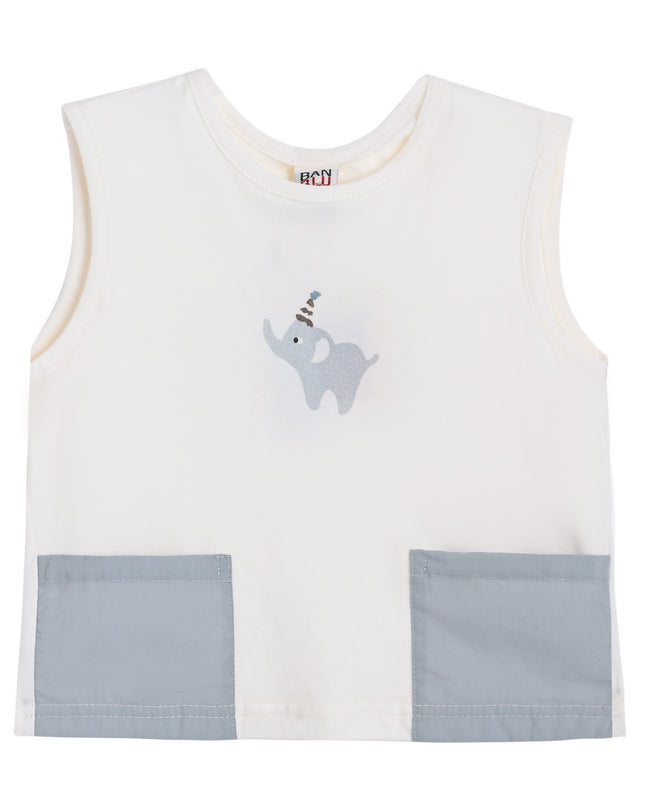 kids atelier banblu Gray Elephant Pocket Set