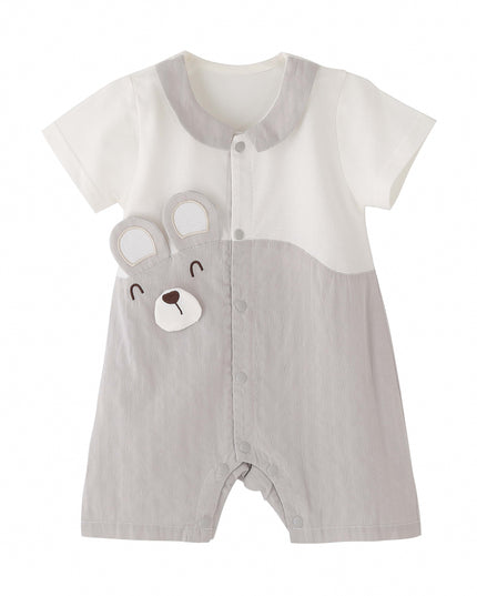kids atelier banblu Gray Bear Romper