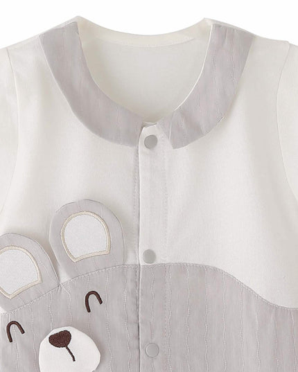 kids atelier banblu Gray Bear Romper