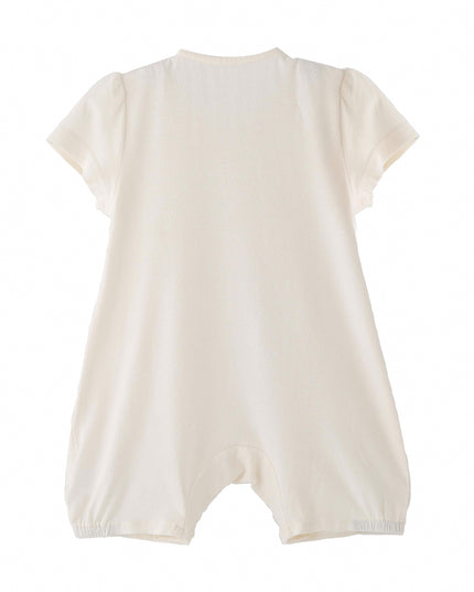 kids atelier banblu Cream Lace Collar Romper