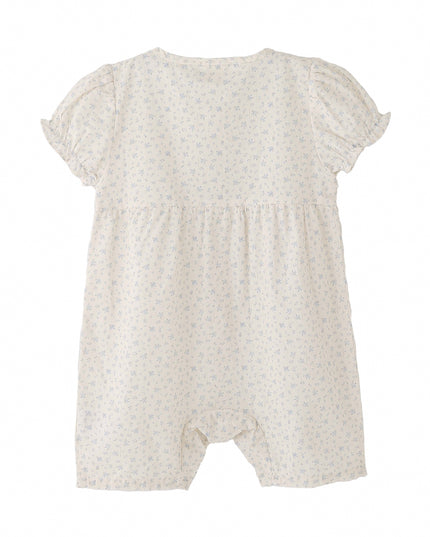 kids atelier banblu Cream Lace Blossom Romper