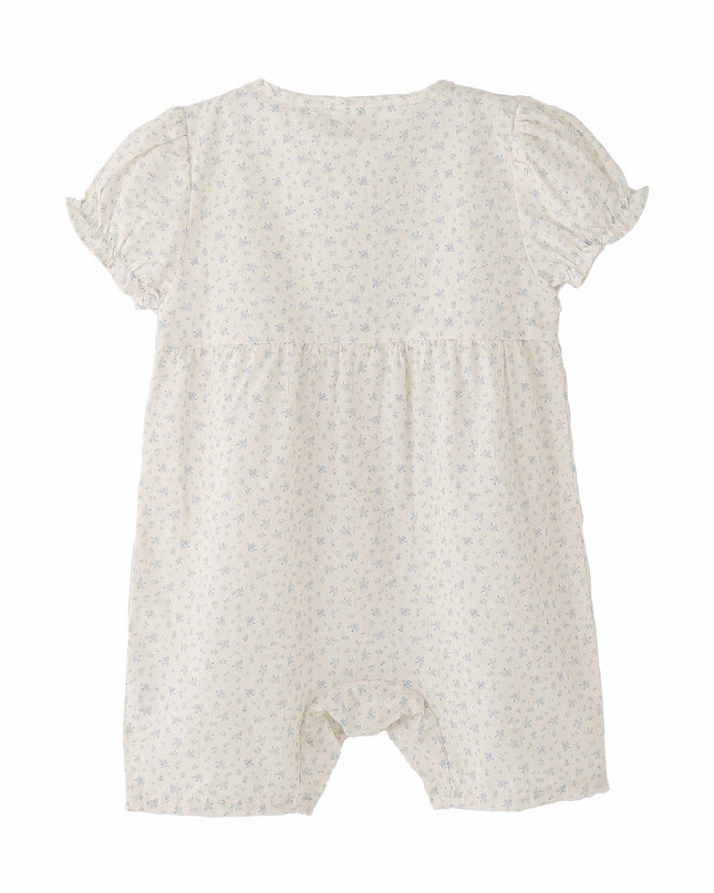 kids atelier banblu Cream Lace Blossom Romper