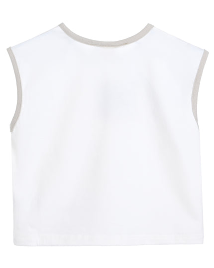 kids atelier banblu White Robot Graphic Set