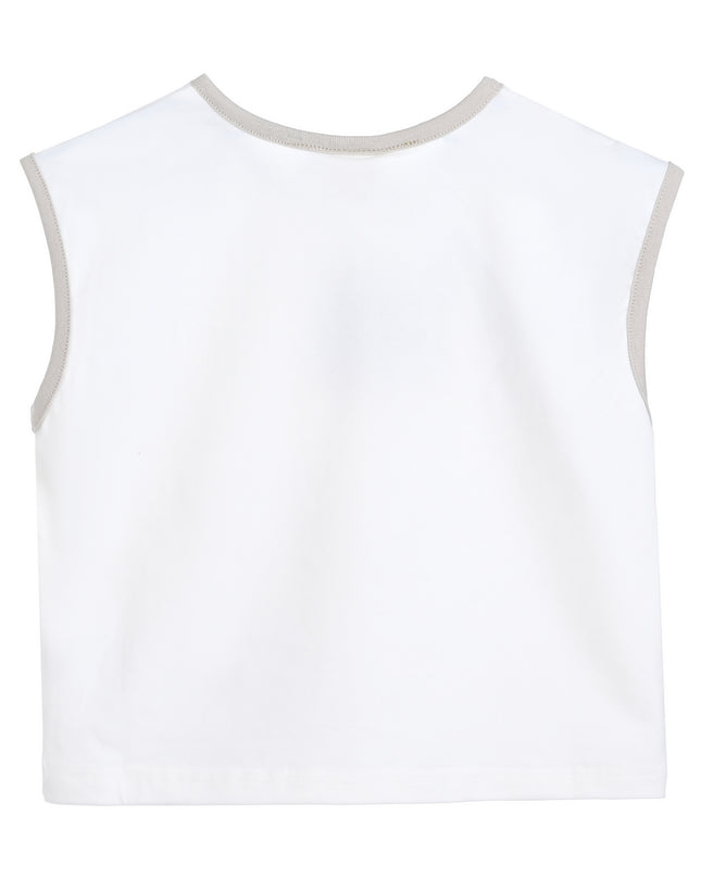 kids atelier banblu White Robot Graphic Set