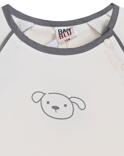 kids atelier banblu Gray Dog Pocket Set