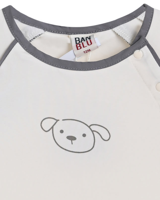kids atelier banblu Gray Dog Pocket Set