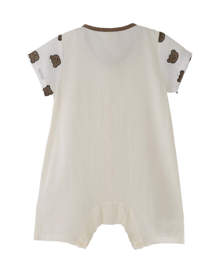 kids atelier banblu Cream Bear Romper