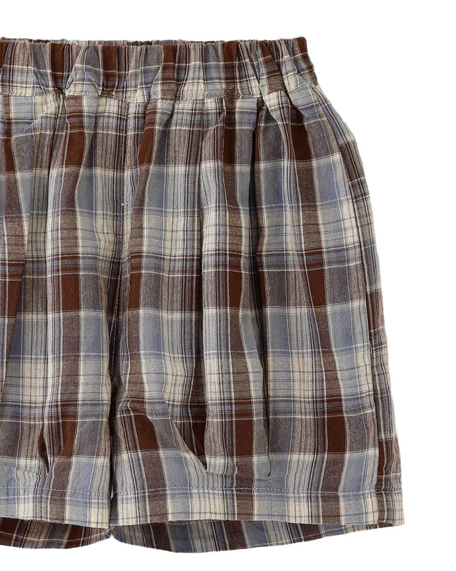 kids atelier banblu Blue Fish Plaid Set