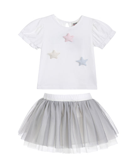 kids atelier banblu Gray Star Tulle Set