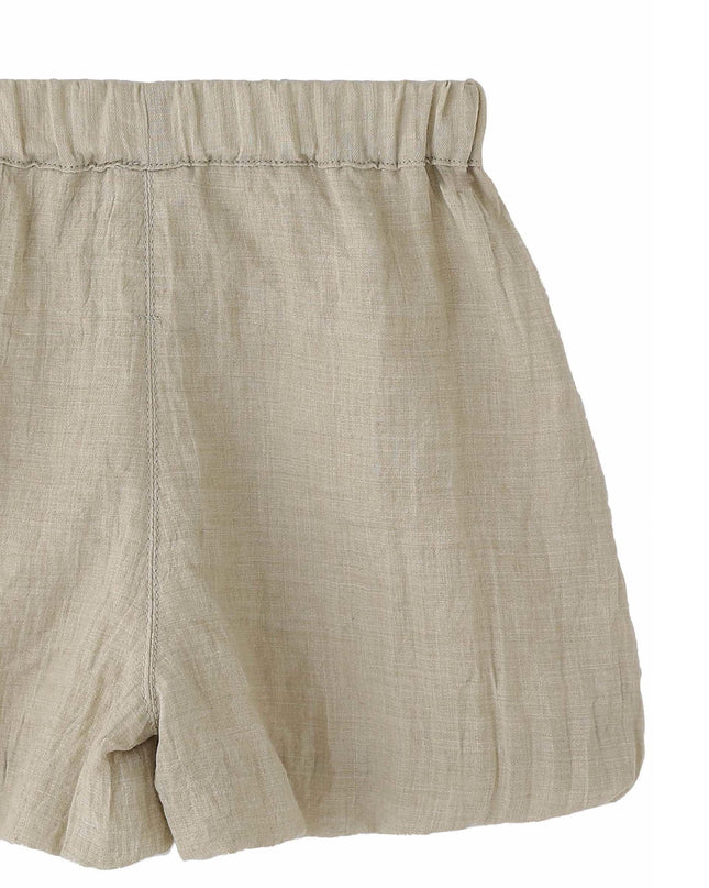 kids atelier banblu Beige Ruffle Set