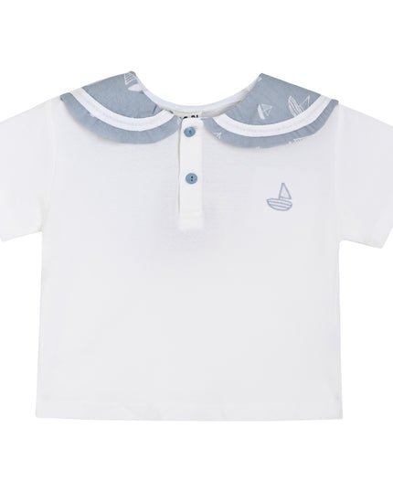 kids atelier banblu Blue Sailboat Collar Set