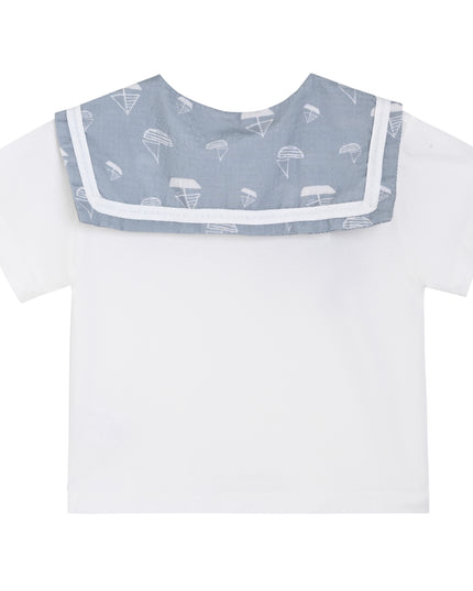 kids atelier banblu Blue Sailboat Collar Set