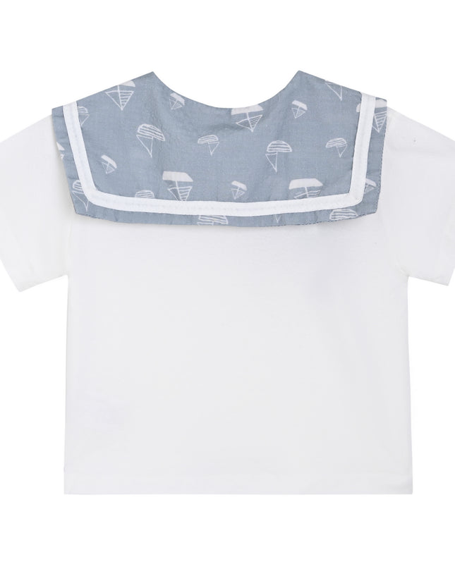 kids atelier banblu Blue Sailboat Collar Set