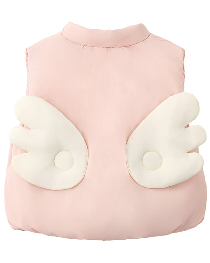 kids atelier banblu Light Pink Winged Vest