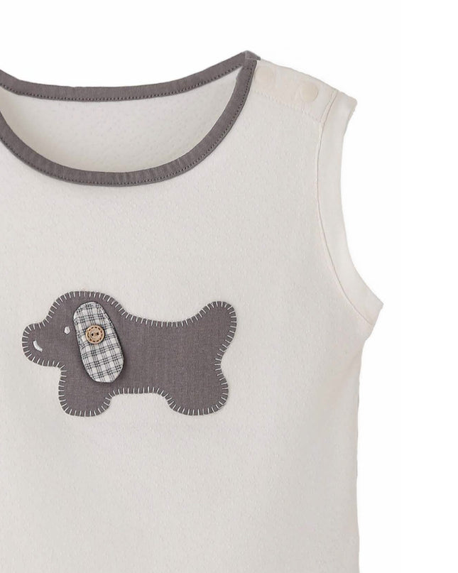 kids atelier banblu Gray Dog Check Set