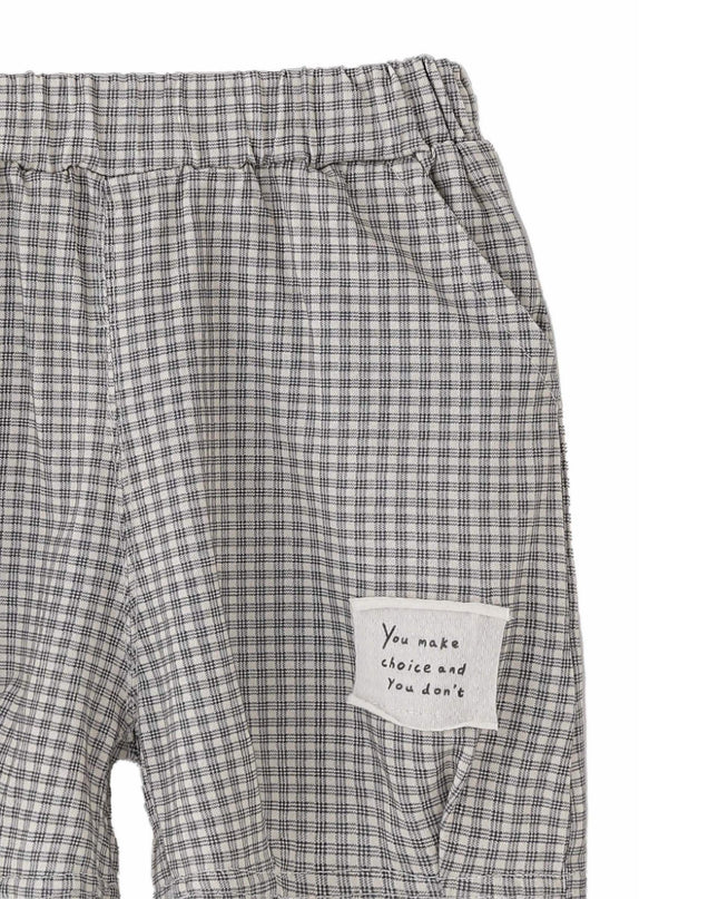 kids atelier banblu Gray Dog Check Set