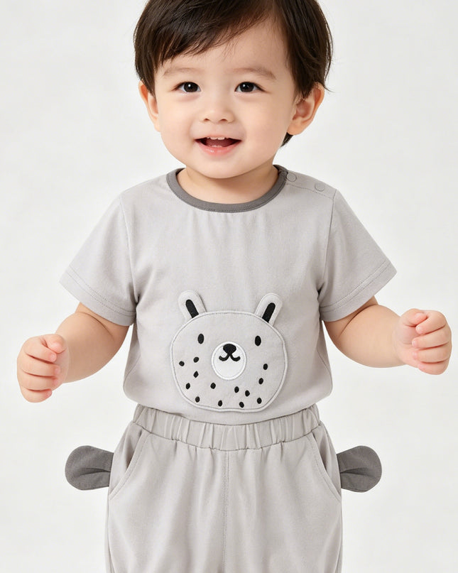 kids atelier banblu Gray Bear Ear Set