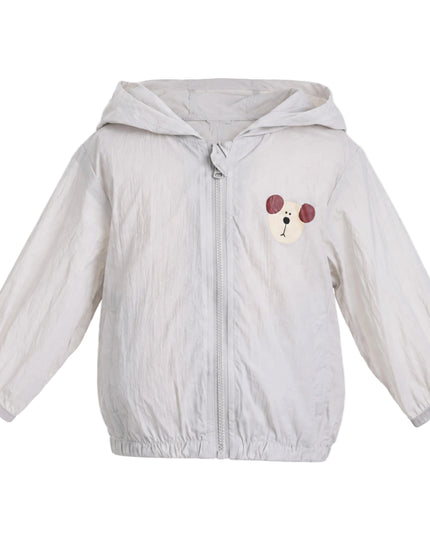 kids atelier banblu Gray Pocket Hooded Jacket