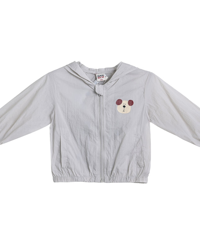 kids atelier banblu Gray Pocket Hooded Jacket