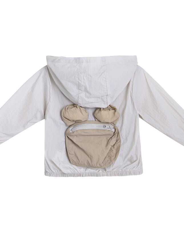 kids atelier banblu Gray Pocket Hooded Jacket