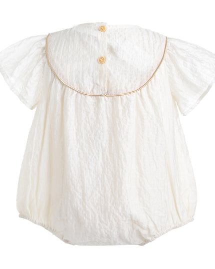 kids atelier banblu White Crown Romper