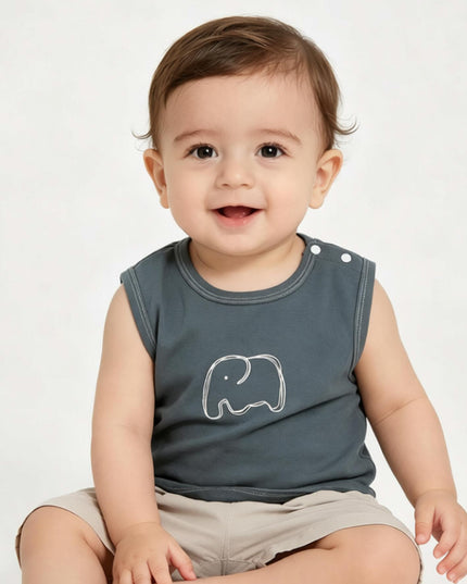 kids atelier banblu Blue Elephant Short Set