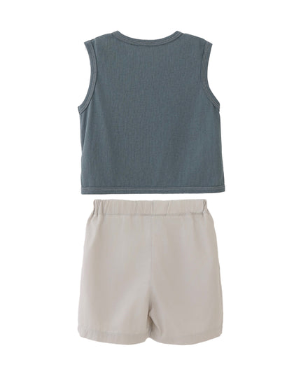 kids atelier banblu Blue Elephant Short Set