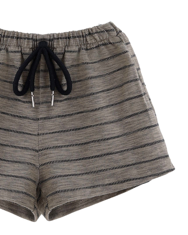 kids atelier banblu Gray Stripe Pocket Set