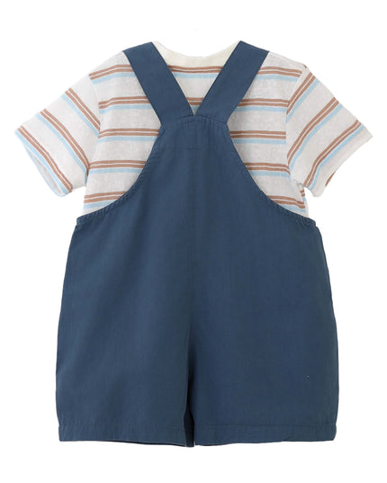 kids atelier banblu Blue Animal Overall Set