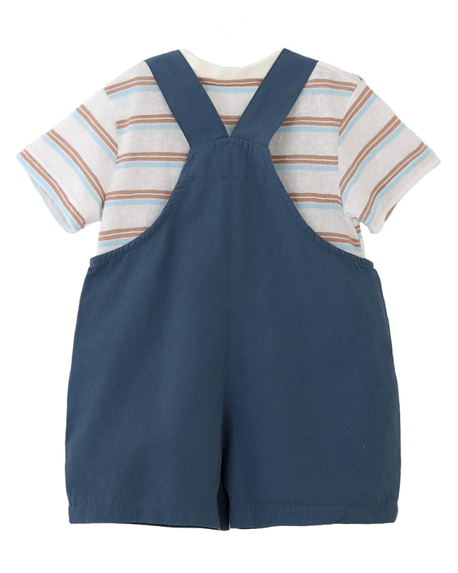 kids atelier banblu Blue Animal Overall Set