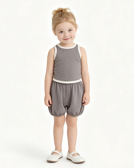 kids atelier banblu Gray Trim Set