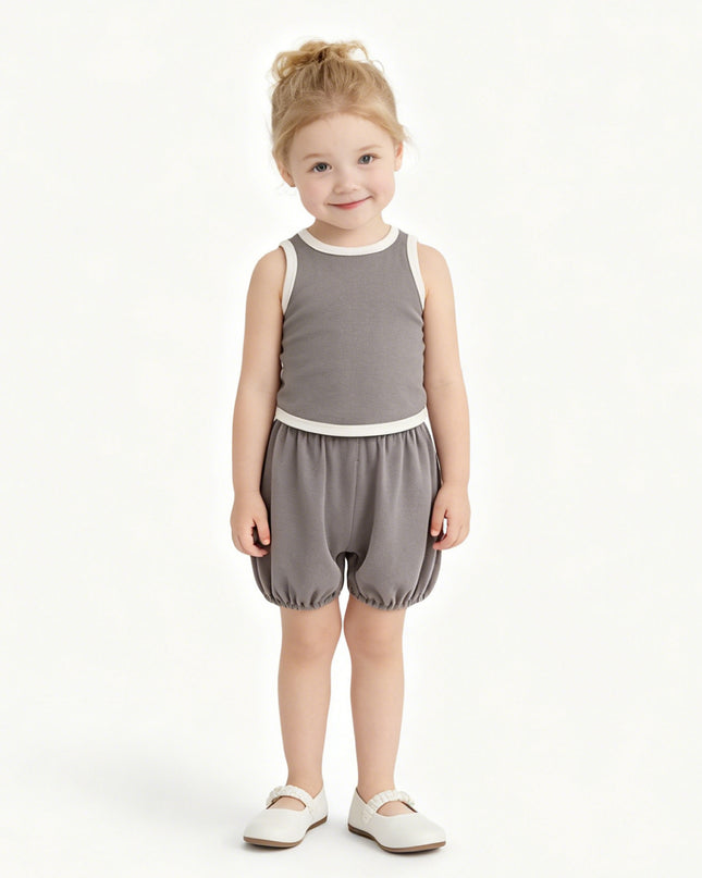 kids atelier banblu Gray Trim Set