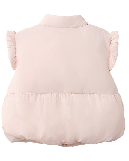 kids atelier banblu Pink Bow Quilted Vest