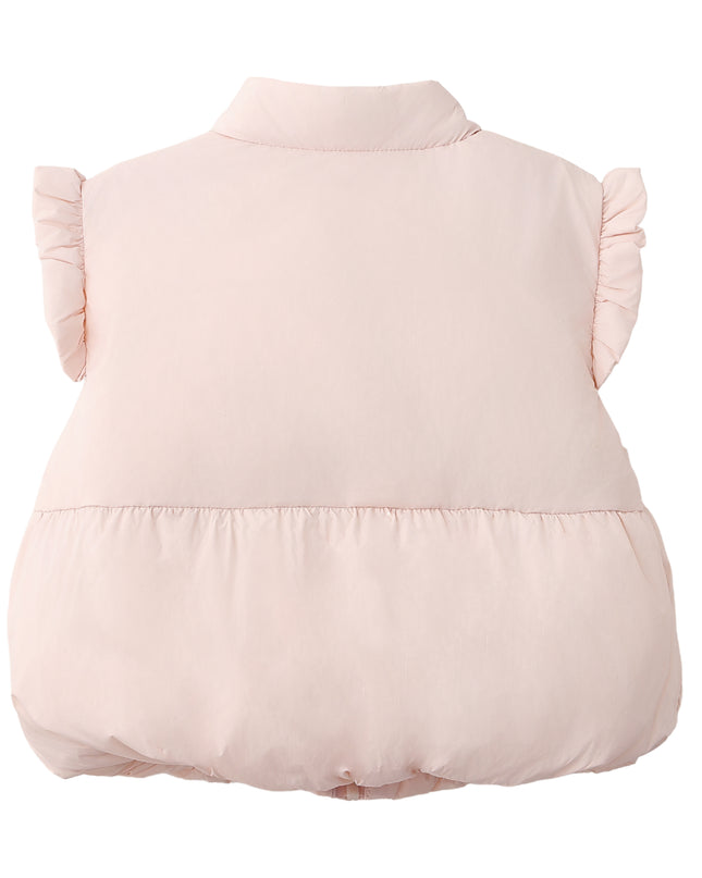 kids atelier banblu Pink Bow Quilted Vest