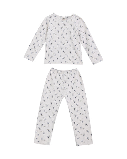 kids atelier banblu White Feather Sleepwear Set