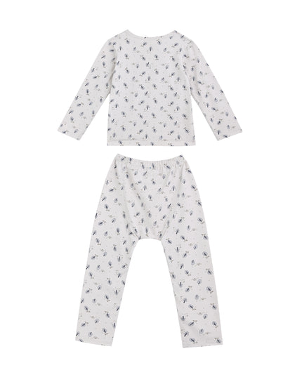 kids atelier banblu White Feather Sleepwear Set