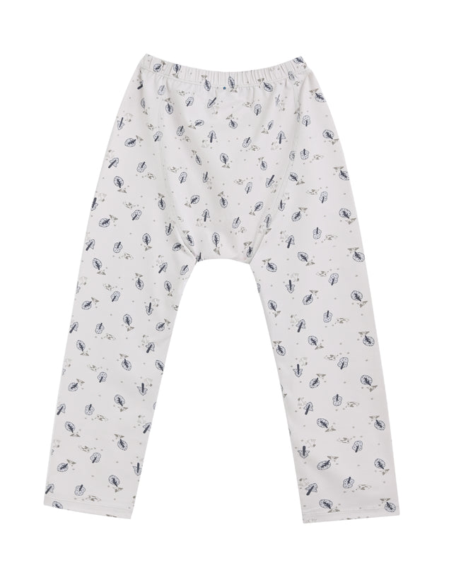 kids atelier banblu White Feather Cotton Pajama Set