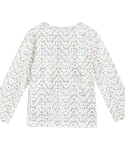 kids atelier banblu White Zigzag Sleepwear Set