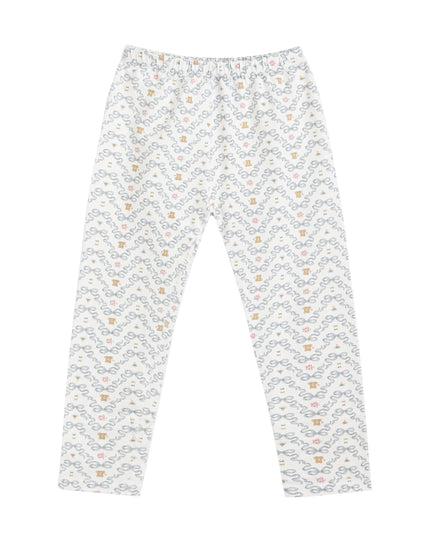 White Zigzag Sleepwear Set