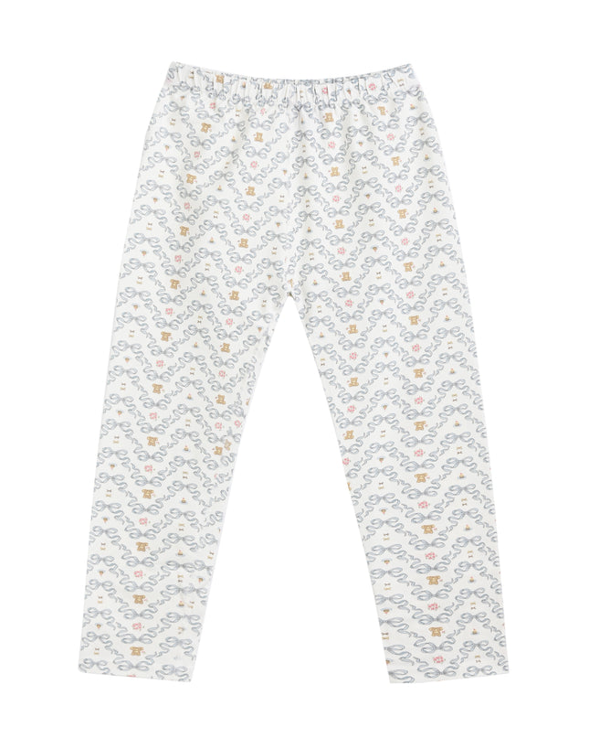 kids atelier banblu White cotton Zigzag Sleepwear Set