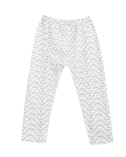 kids atelier banblu White Zigzag Sleepwear Set