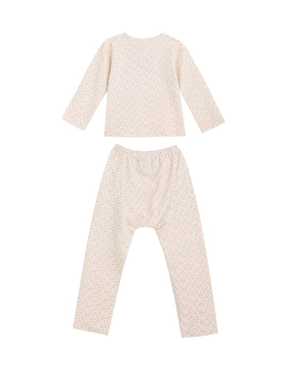 kids atelier banblu Cream Floral Sleepwear Set