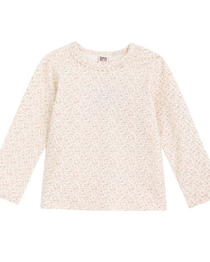 kids atelier banblu Cream Floral Sleepwear Set
