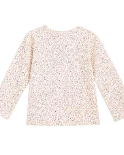 kids atelier banblu Cream Floral Sleepwear Set