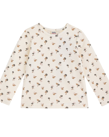 kids atelier banblu Cream Acorn Sleepwear Set