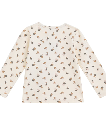 kids atelier banblu Cream Acorn Sleepwear Set