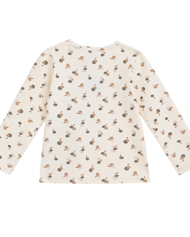 kids atelier banblu Cream Acorn Cotton Pajama Set