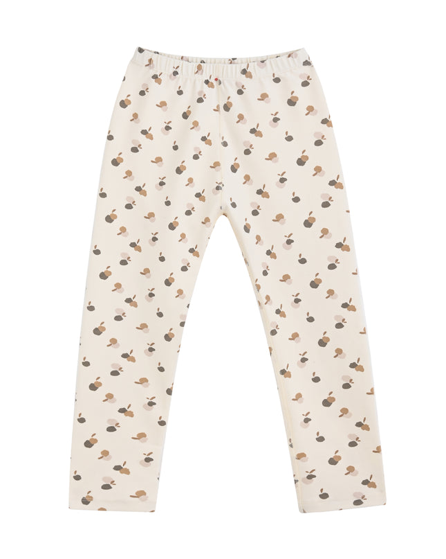 kids atelier banblu Cream Acorn Cotton Pajama Set