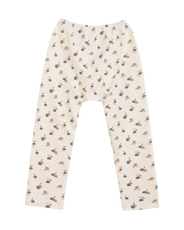 kids atelier banblu Cream Acorn Cotton Pajama Set